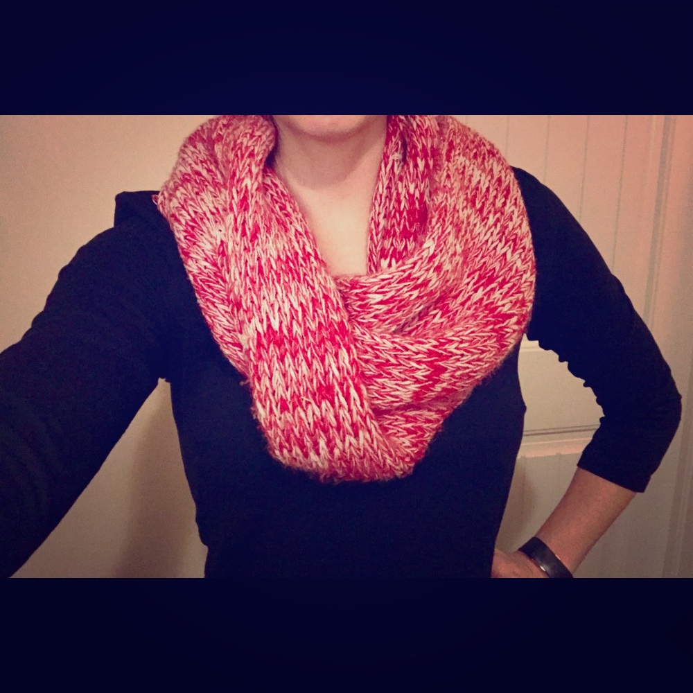 Cable knit chunky scarf